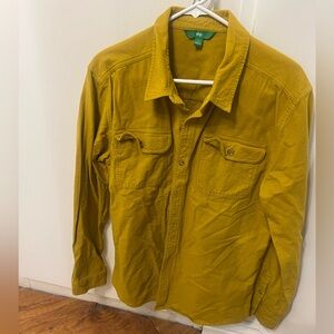 Dip Mustard Yellow Lightweight Shirt Flannel